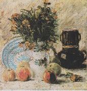 Vincent Van Gogh Vase with Flowers, Coffeepot and Fruit France oil painting artist
